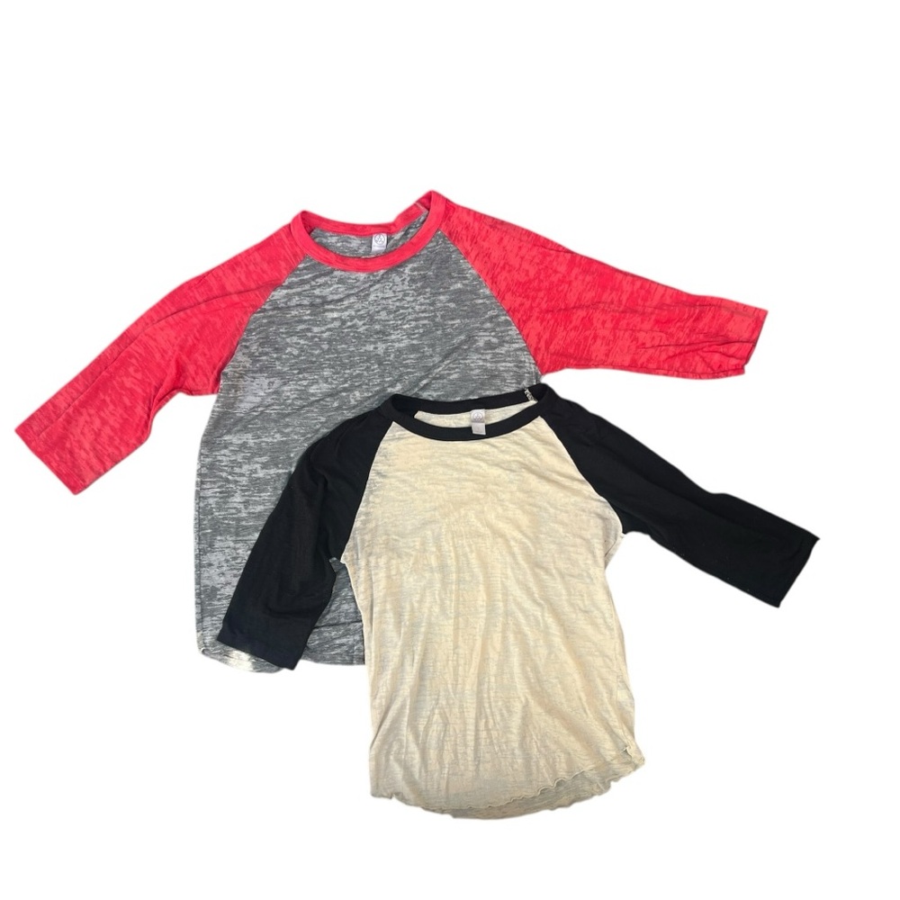 👕 Alternative Apparel Raglan Baseball Tees – 2-Pack Bundle - Picture 2 of 5